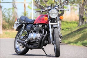 CB400Fマフラー フルエキゾースト　タコ足直管タイプ 《DEXT》