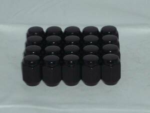 ブラックナット ２１HEX ピッチ１．２５ 日産用 黒 ２０個セット　全長31mm 送料３７０円～　N-8