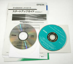 EPSON Endeavor AY321S Windows7 リカバリーDVD/CD 中古