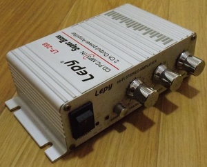 中古動作品 Lepy デジタル アンプ AC電源アダプター付属 LP-268 2ch Output power Amplifier Super Bass レターパック送料無料 汚れ有り 