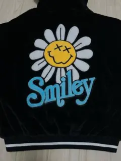 SMILEY FACE フラワースマイル フェイクファー ブルゾン