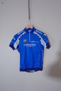 Santini サンティーニ 半袖サイクルジャージ MAGLIA AZZURO マリア・アッズーラ サイクルシャツ 自転車 Sサイズ ロードバイク 