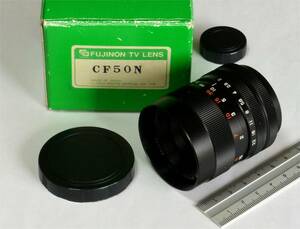 ★ Fujinon/フジノン　Cマウントレンズ CF50N　50mm F1.4　1"　動作確認　美品　耐放射線用　ニコン１で