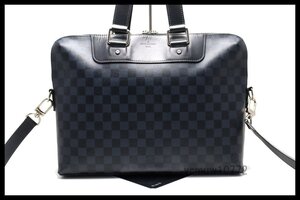 近年モデル希少美中古■LOUIS VUITTON ダミエコバルト PDJ レザー 2way ビジネスバッグ ブリーフケース ルイヴィトン■0919su507-1K