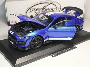 ▲入手困難！青！Maisto 1/18 Ford フォード Mustang SHELBY GT500 新品