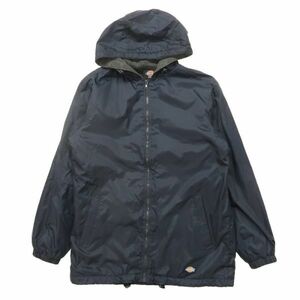 古着 ディッキーズ Dickies ナイロンジャケットパーカー リップストップ ブラック サイズ表記：S　gd68445