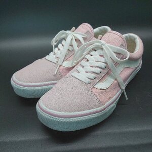 ◇ VANS ヴァンズ オールドスクール V36CL ローカット スニーカー サイズ24 ピンク レディース E