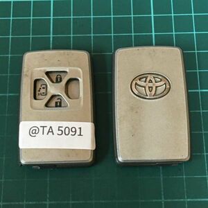 @TA5091 トヨタ 純正 スマートキー 3ボタン エスティマ アルファード ヴェルファイア ANH20 ACR50 キーレス