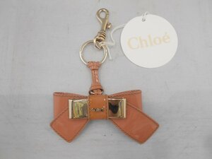 【Chloe】クロエ　チャームリボン　ライトピンク　エナメル　SY02-BTL