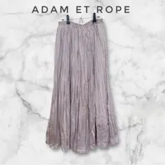 SALON DE ADAM ET ROPE ギャザー ロング スカート ピンク系