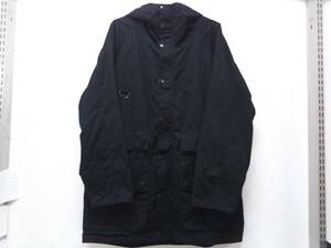 Barbour×Pilgrim SURF+SUPPLY ST.IVES HOODED COAT フード付きロングコート メンズ サイズ38 ブラック 20AW 参考定価58,000円+tax 冬服