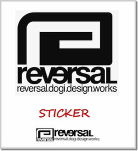 リバーサル reversal BIG MARK CUTTING STEECA (STICKER) rvbs047-BLACK ステッカー シール カッティング