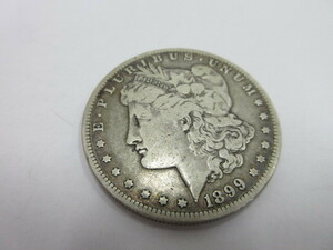 【外国銭】1899年 アメリカ合衆国 1ドル銀貨 モルガン ダラー　総重量約26.1ｇ　Silver.900 USA ONE DOLLAR　コレクション　＃39180