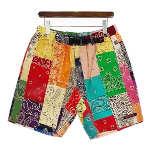 READYMADE 21SS BANDANA EASY SHORTS RE-CO-MU-00-00-138 バンダナ イージー ショーツ 美品 古着 レディメイド ショートパンツ DM7804■