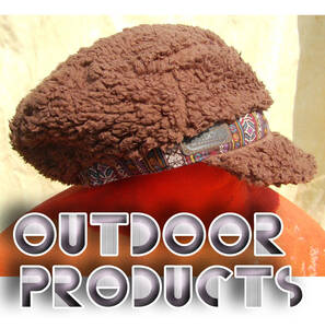 即決■OUTDOOR PRODUCTS■温かいブラウンは早歩きcap■古着