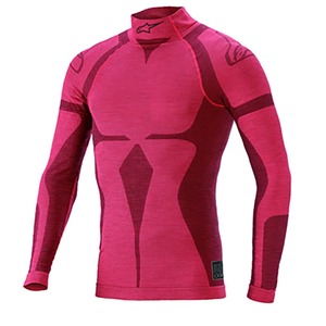 alpinestars(アルパインスターズ) アンダーウェア ZX EVO V2 LONG SLEEVE TOP (M/Lサイズ) 313 RED DARK RED [FIA8856-2018公認]