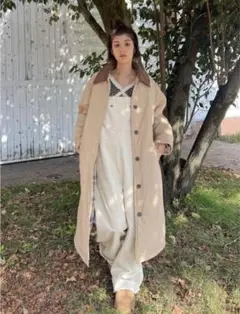 アリソンブラウン　FARM DESIGN LONG COAT 紗栄子