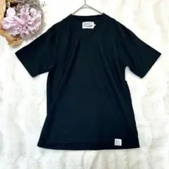 美品【avenir】Vネック　Tシャツ　半袖　Mサイズ　ブラック 黒