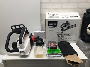  工進 ＫＯＳＨＩＮ １８Ｖ ２．０Ａｈ 充電器 バッテリー付き 充電式 チェーンソー ＳＣＳ－１８２０