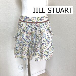 JILL STUART ジルスチュアートレディース ペイント柄 ミニスカート イエロー 夏