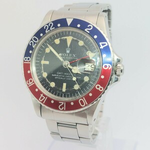 1993　ROLEX ロレックス GMTマスター 16750 自動巻き SS 赤/青 稼働品 現状品