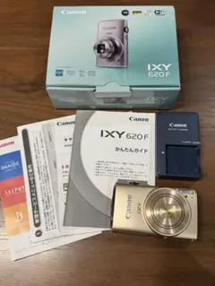 【動作確認済】Canon IXY 620F ゴールド 本体と付属品