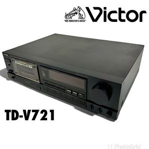 【銘機】Victor ビクター 3ヘッドカセットデッキ TD-V721 ステレオカセットデッキ ディスクリート 3HEAD オーディオ 希少 レア品