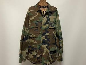 ★USED/U.S.ARMY/COMBAT/BDU SHIRTS/WOODLAND CAMO/米軍実物/サープラス/コンバット/アーミーシャツ/アウトドア/キャンプ/ミリタリー★