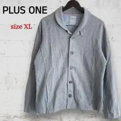 PLUS ONE＊コットンジャケット トルコカラーライン 両サイトポケット XL