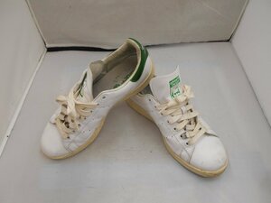 【adidas　STAN SMITH】アディダス　スタンスミス　メンズスニーカー　ホワイト×グリーン　レザー　26.5cm　SY02-D1A