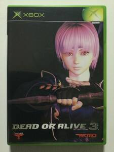 【XBOXソフト】DEAD OR ALIVE 3 デッドオアアライブ3【動作未確認】