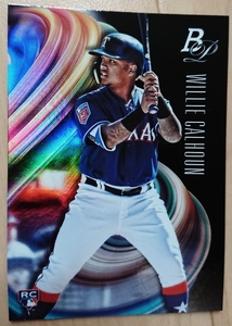 ★RC ルーキー WILLIE CALHOUN BOWMAN PLATINUM 2018 #43 MLB メジャーリーグ TEXAS RANGERS ウイリー カルフーン テキサス レンジャーズ 