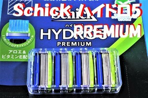 特売！送料無料【Schick HYDRO5 PREMIUM】■「シック ハイドロ5 プレミアム」プレミアム替刃4刃入 連日発送//コンビニ併設//