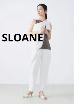 SLOANE / 14ゲージ ミラノリブ 1タックパンツ