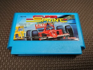 ★ファミコンソフト「スーパースプリント(SUPER SPRINT)」ソフトのみ★中古品 (アルトロン・ALTRON・FC) 1991年製カーレース