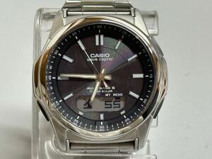 1円 ◇カシオ CASIO ウェーブセプター マルチバンド6 ソーラー電波時計 WVA-M630 黒文字盤 メンズ腕時計 稼働品