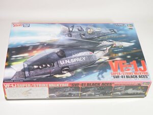 ☆A8614☆未組立★ハセガワ 1/48 VF-1J スーパー/ストライクバルキリー SVF-41 ブラックエイセス 超時空要塞マクロス