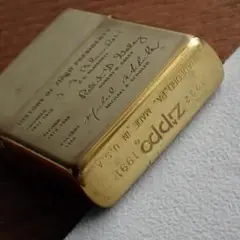 Zippo 1932-1991 ダブルイヤー刻印 歴代社長サイン ジッポー