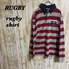 【654】RUGBY ラグビー　オーストラリアDOWN UNDERラガーシャツ