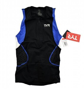 送料無料4★TYR★ティア Competitor トライシングレット size:S ブラック/ブルー