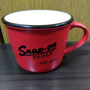 ▼ スナップオン≪snap-on マグカップ 1個≫陶器製　ダメージ調　ダメージ風