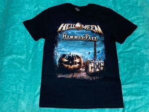 HELLOWEEN ハロウィン Tシャツ M HAMMERFALL ハンマーフォール バンドT ロックT ツアーT 22-23 Keeper of the Seven Keys Walls of Jericho