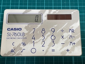 カシオ　カードタイプ電卓　CASIO SL-760LB PE