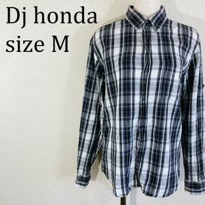 美品★dj honda ディージェイホンダ 長袖 チェック柄 ネルシャツ M ★☆★【値引交渉歓迎】