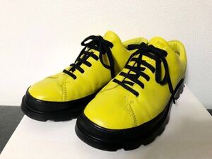 CAMPER メンズ BRUTUS 41 Yellow Formal Shoes ロートップ シューズ スニーカー イエロー ブラック lab camperlab