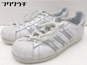 ◇ adidas アディダス AQ3091 SUPERSTAR スニーカー シューズ サイズ24.5cm ホワイト シルバー レディース