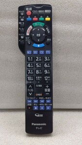 ◆Panasonic◆ テレビリモコン【N2QBYB000045】全ボタン赤外線確認済【音声ボタンのみテレビとのリンクが必要な為末チェック】①