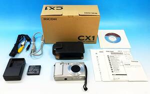 RICOH CX1 コンパクト デジタルカメラ ZOOM LENS f=4.95-35.4 1:3.3-5.2 光学機器 デジカメ コンデジ リコー