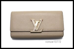 近年モデル希少美中古■LOUIS VUITTON トリヨン ポルトフォイユカプシーヌ レザー 2つ折り長財布 ルイヴィトン■1031dk357-3D