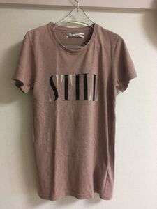 ロバートゲラー STILL Tシャツ 44 ピンクベージュ